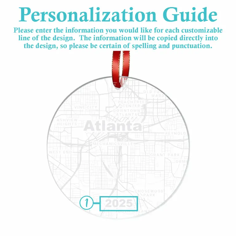 City Map | Acrylic Ornament